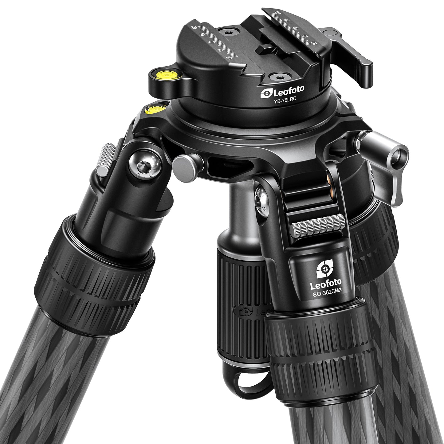 Leofoto SO-362CMX (Short) Inverted Outdoors Series Carbon Fiber Tripod with 75mm Bowl + Platform
