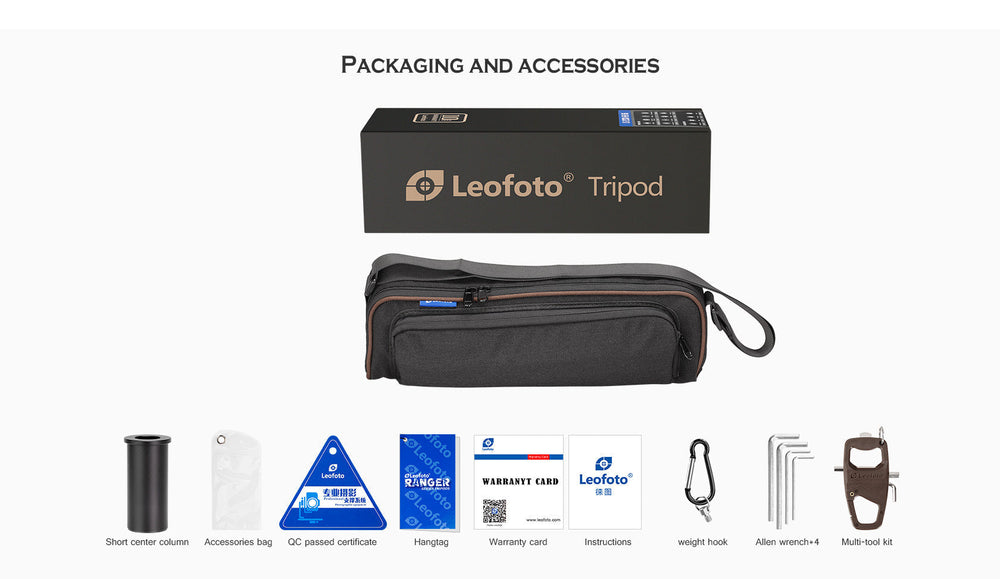 
                  
                    Leofoto LX-255CT+BV-1 Reversible Travel Tripod + Bino Fluid Head Kit
                  
                