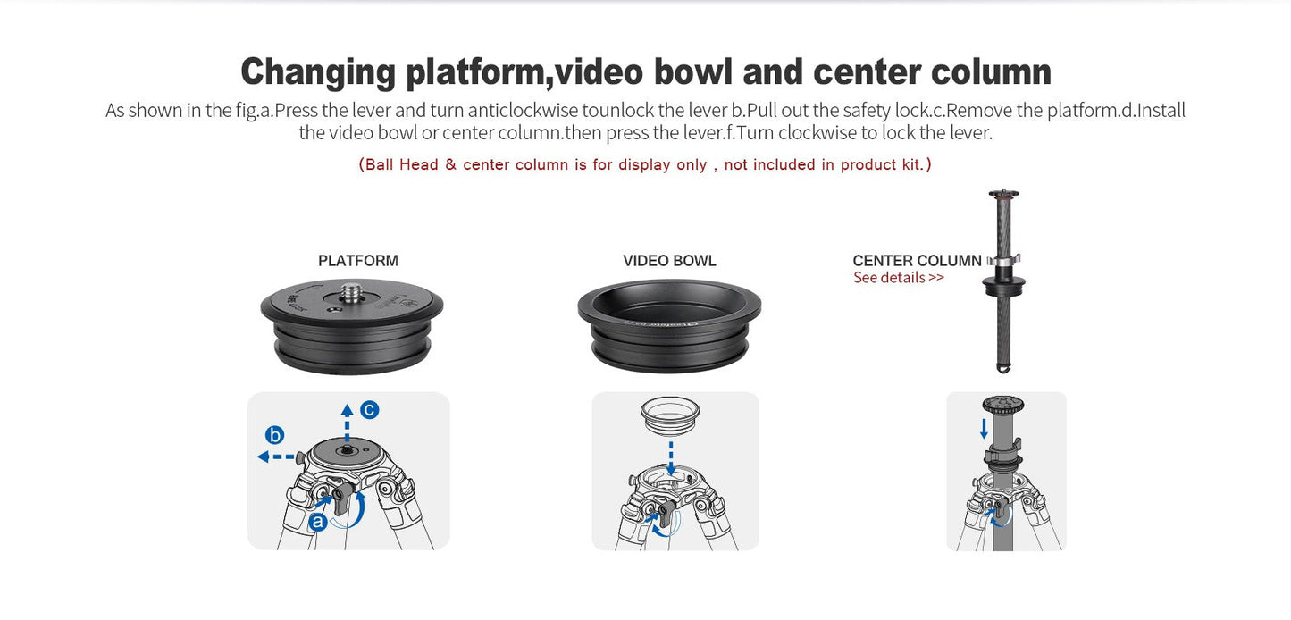 
                  
                    "Open Box" Leofoto SO-362CMX (Short) Inverted Outdoors Series Carbon Fiber Tripod with 75mm Bowl + Platform
                  
                