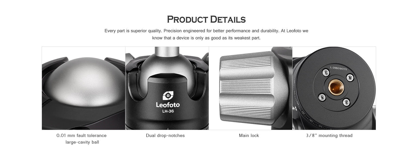 
                  
                    Leofoto LS-254C X Version Ranger Series Tripod + Ballhead Set
                  
                