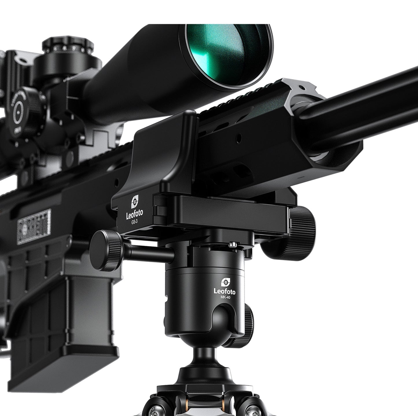 
                  
                    “Open Box" Leofoto SA-324CL(Long)+MK-40+GS-3 Rifle Tripod with Ball Head and Clamp Set (Max Load: 33lb)
                  
                