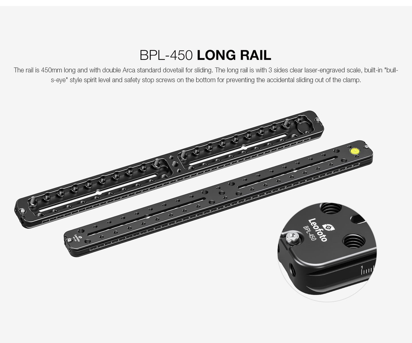
                  
                    Leofoto BPL Series Arca-Type Double Dovetail Rails
                  
                