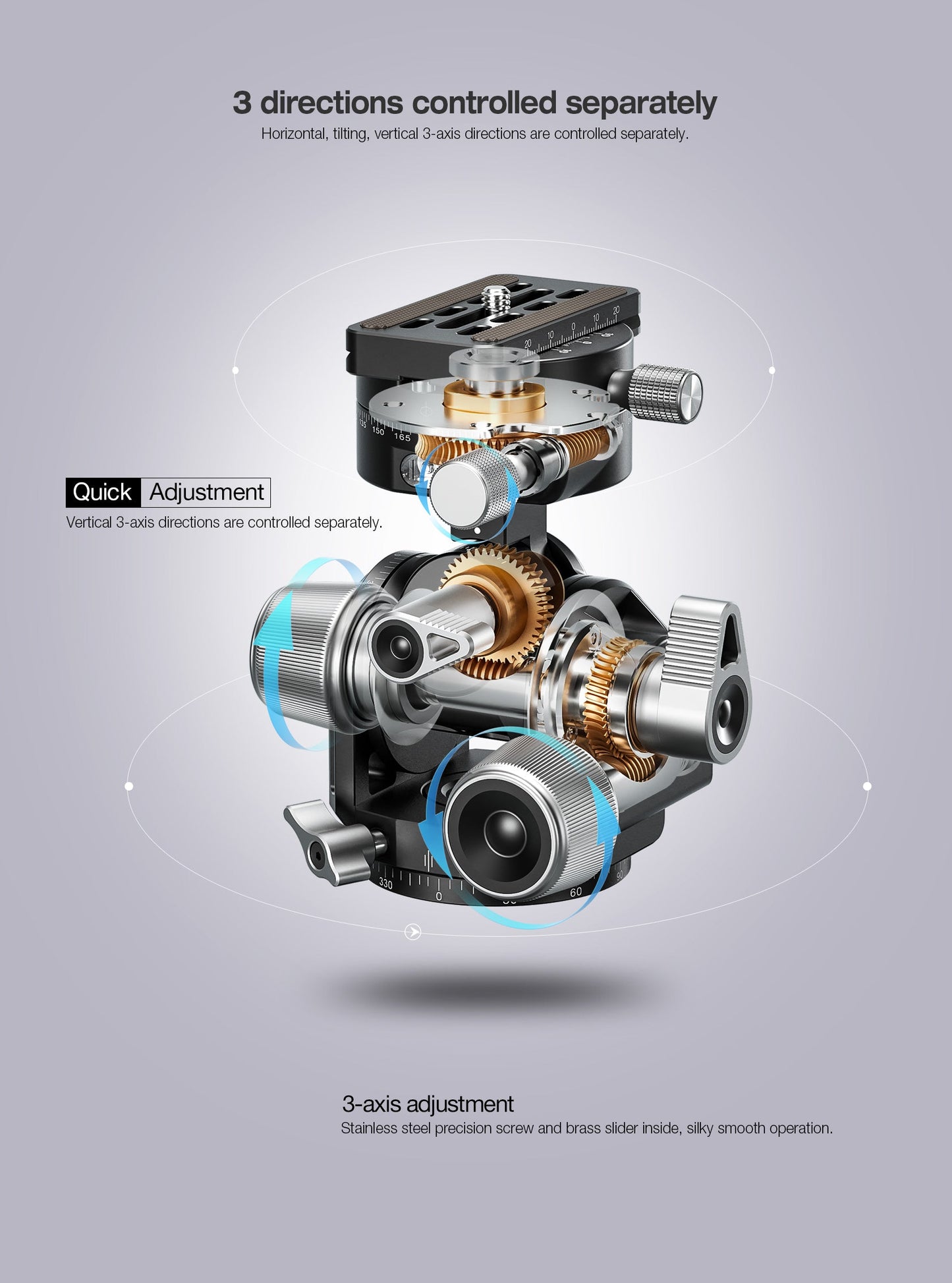 
                  
                    Leofoto G4 Pro Four Way Geared Head with Geared Panning Adapter | Arca Compatible
                  
                