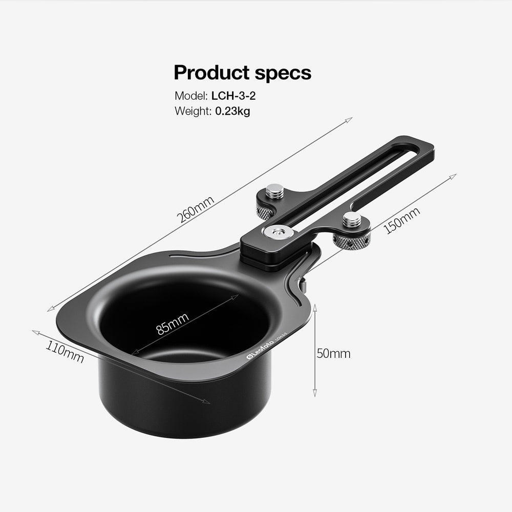 
                  
                    Leofoto LCH-3/LCH-3S Ultimate Laptop Tray (Tray Only) | 1/4" and 3/8" Compatible
                  
                