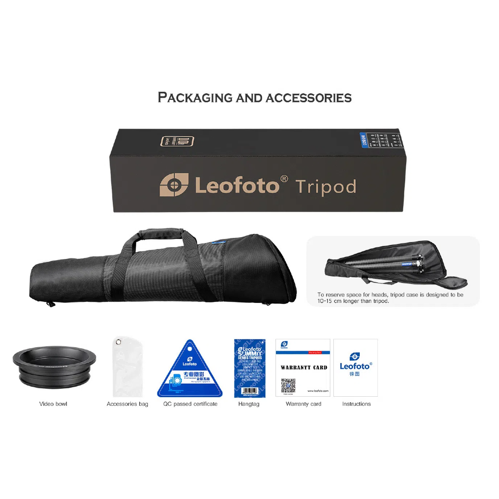 Leofoto LM-403C X Version Tripod with 100mm Bowl+Platform
