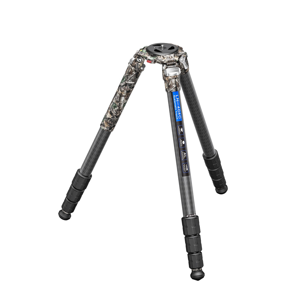 Leofoto LN-404C (Camo) Heavy Duty Tripod with 100mm Bowl+Platform & Bag