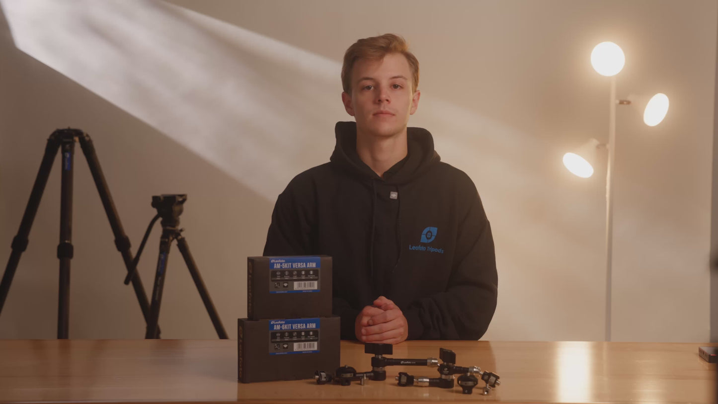 
                  
                    Load and play video in Gallery viewer, Leofoto AM-5 / AM-6 Kit Versa Magic Arm &amp;quot;Heavy-Duty&amp;quot; | Anti-Twist Adapter | 1/4th Mounting Screws
                  
                
