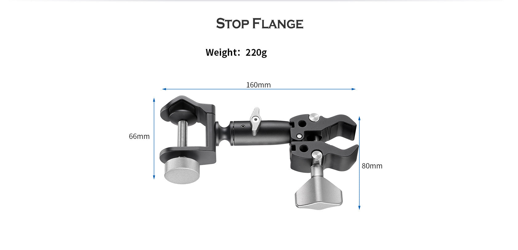 Leofoto UC-01 Multipurpose Clamp For Umbrella - Tripod Mount Clamp, Keeps Camera Dry, CNC Aluminum - View #9