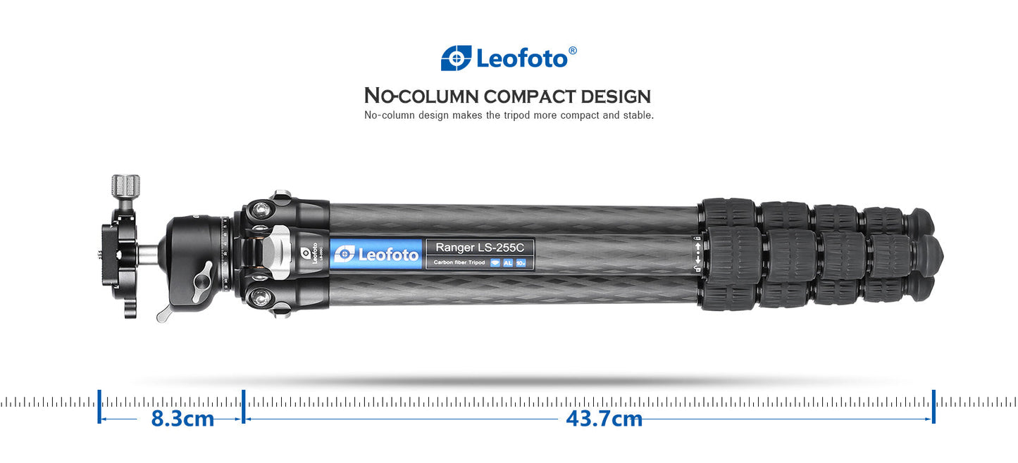 
                  
                    Leofoto LS-255C Professional Light Weight Carbon Fiber Tripod Kit
                  
                