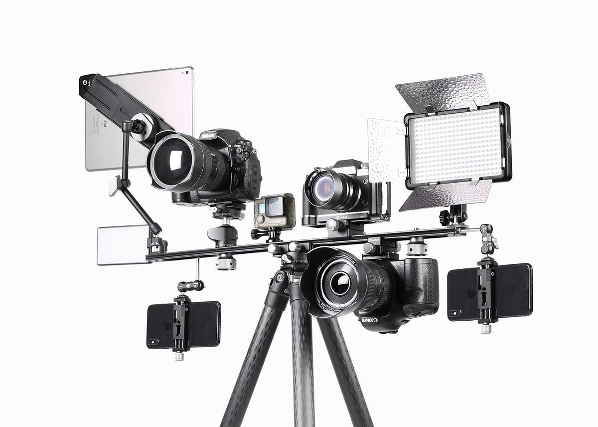 Leofoto NP-600 Kit 600mm Double Platform / Two Cameras Mounted side-by ...
