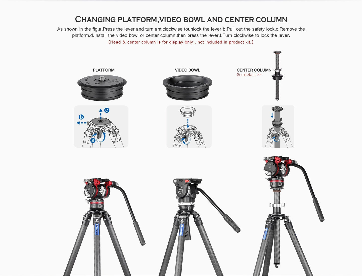 
                  
                    Leofoto LM-364CL Long Tripod + MH-60 with 75mm Video Bowl + Platform and MH Full Ball Head Kit
                  
                